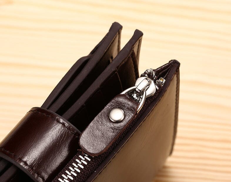 Carteira Masculina de Couro Manbag Romenzi RZ478