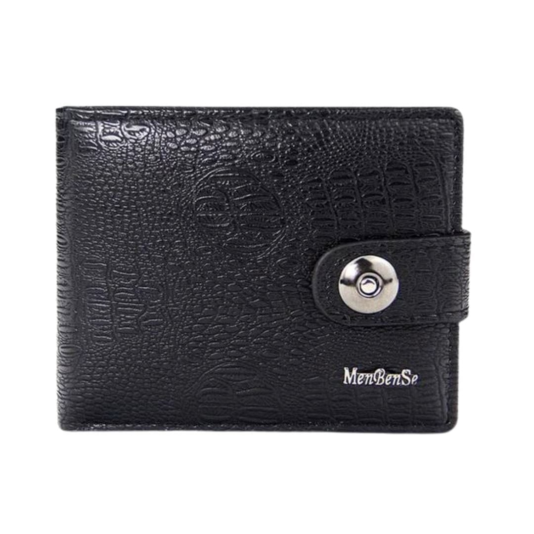 Carteira Masculina de Couro com Botão Romenzi RZ493