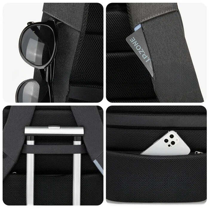 Mochila Executiva Romenzi RZ348 - Notebook 17'', Impermeável e Porta USB