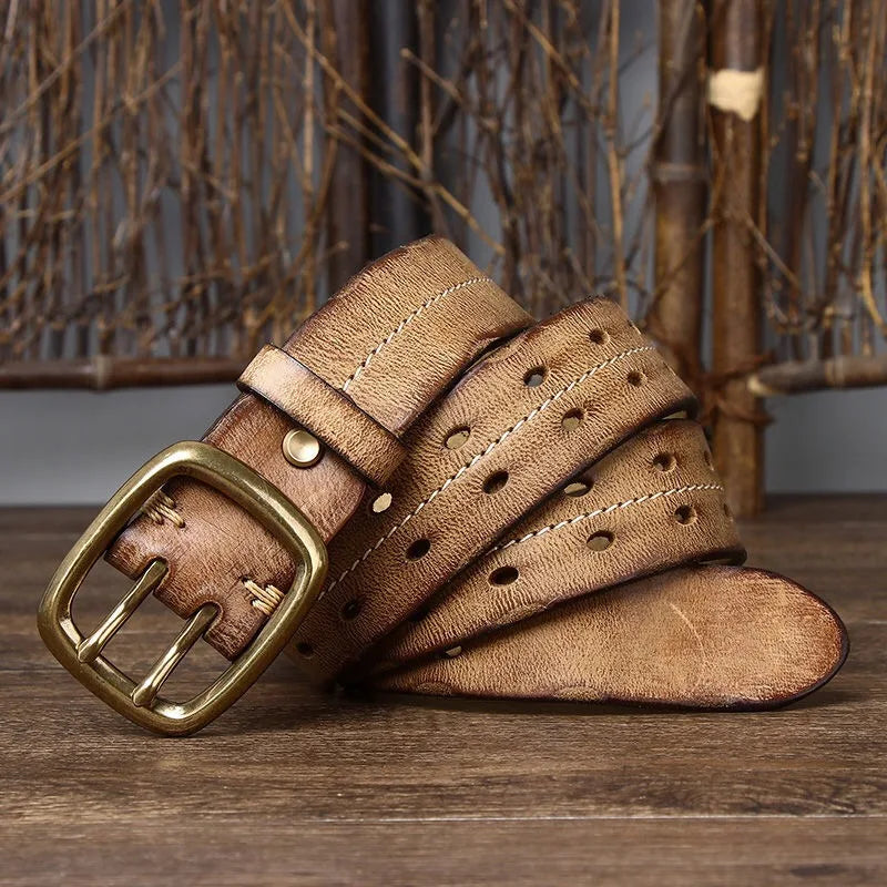 Cinto Masculino de Couro Artesanal Romenzi RZ458