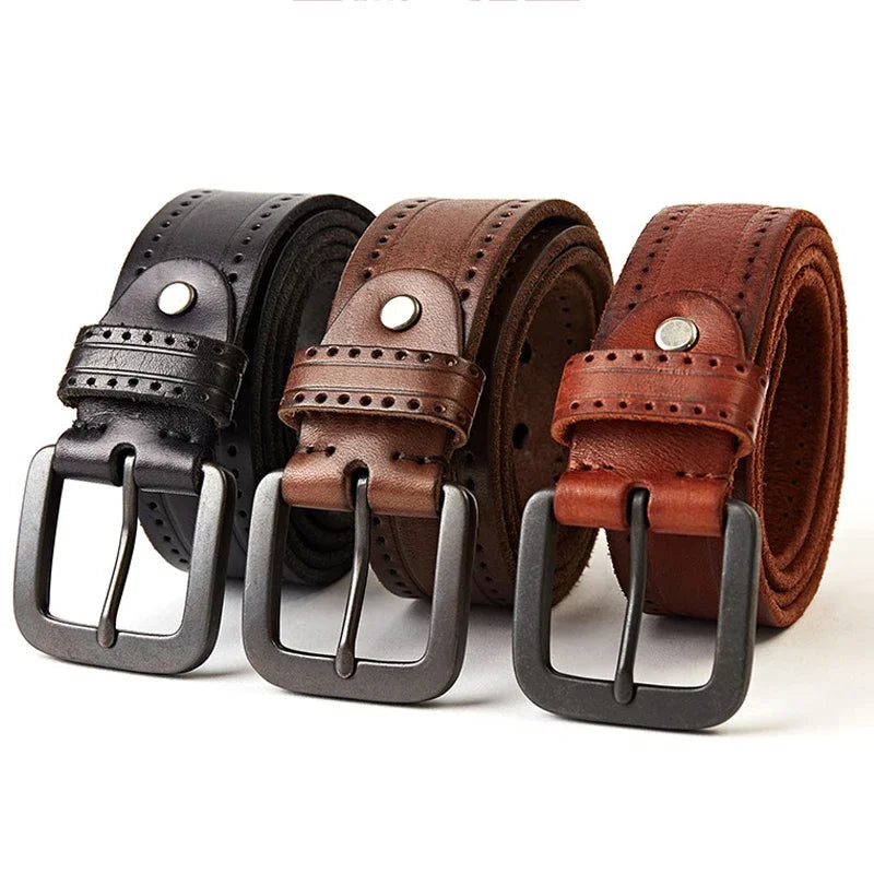 Cinto Masculino de Couro Romenzi Vintage Royal RZ468