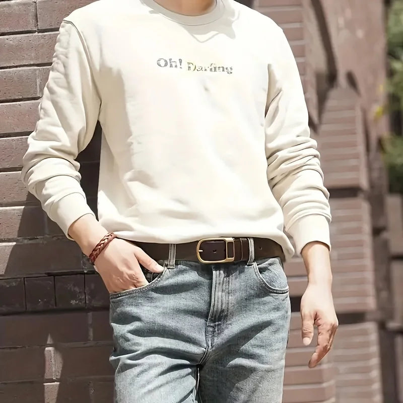 Cinto Masculino de Couro Romenzi Argos RZ469