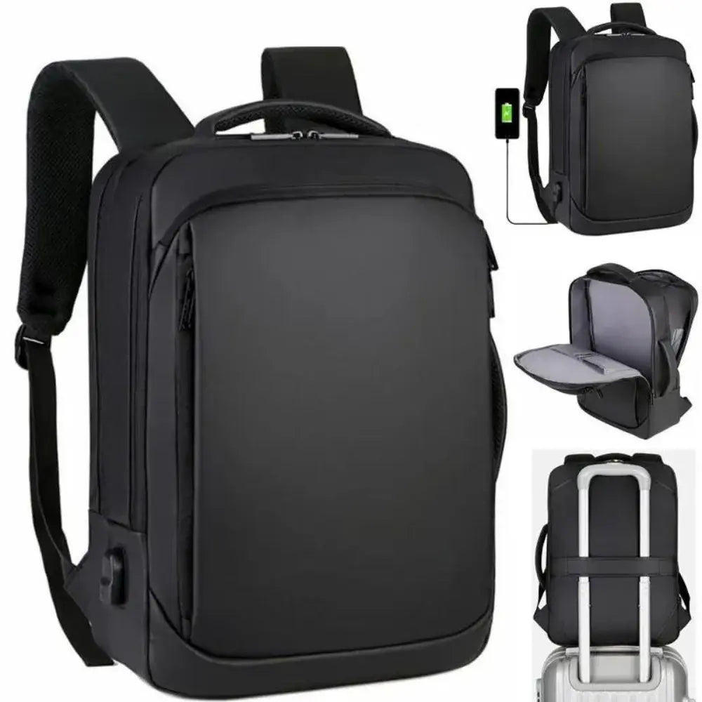 Mochila Executiva Romenzi RZ066 - Notebook 15`, Impermeável e Porta USB