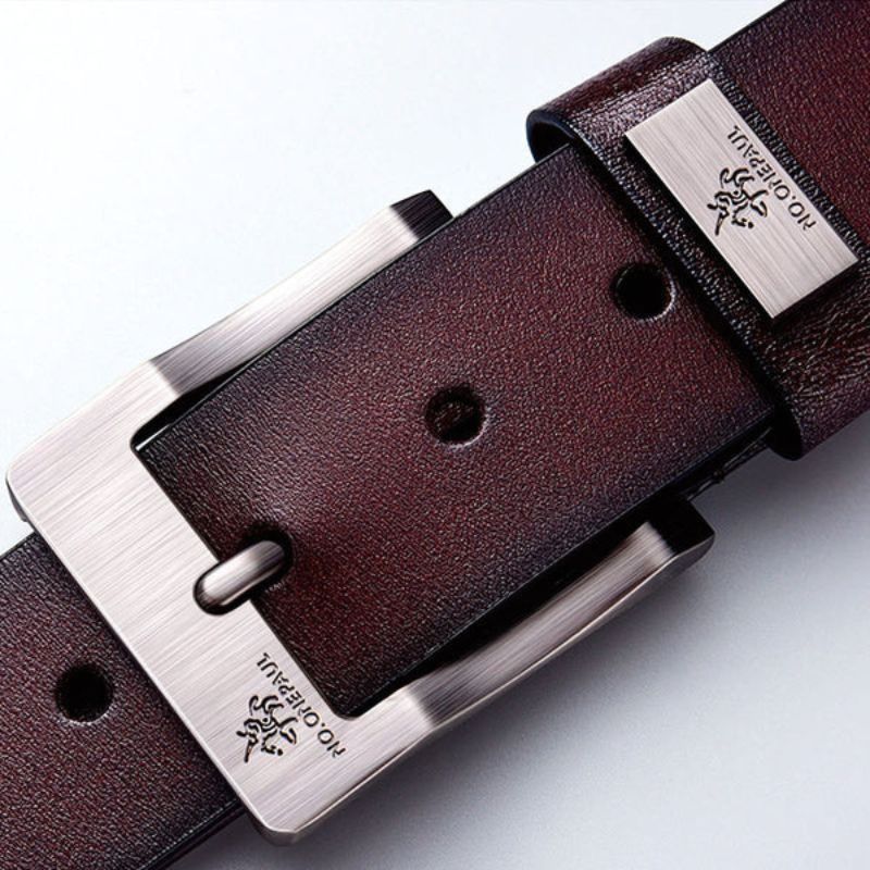 Cinto Masculino de Couro Romenzi Mens RZ475