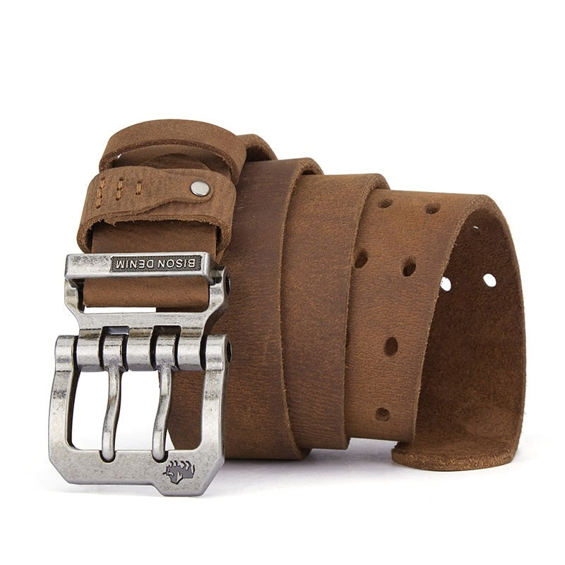 Cinto Masculino de Couro Romenzi Denim RZ459