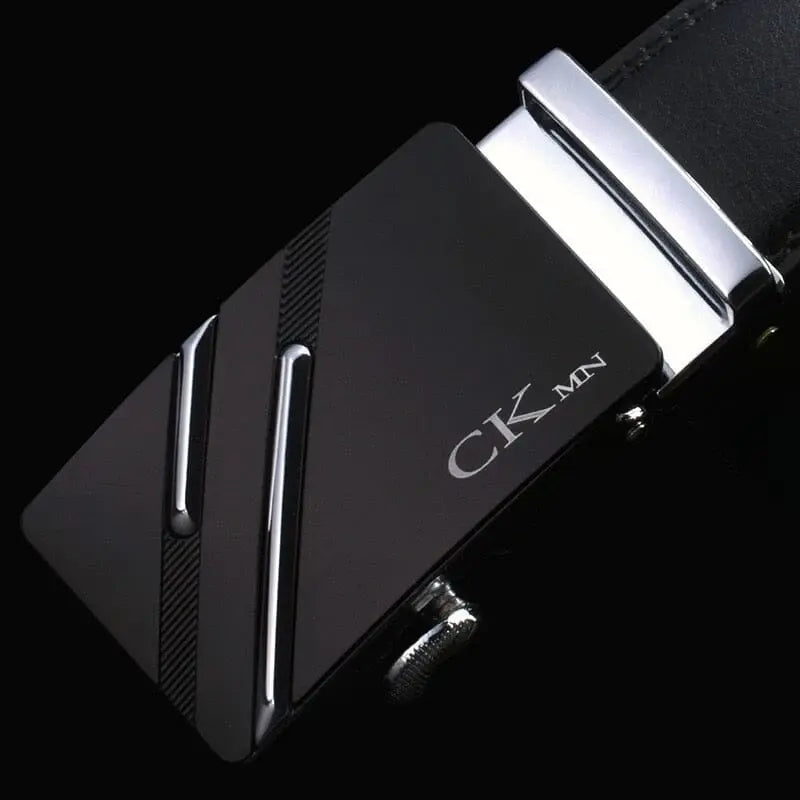 Cinto de Couro Masculino de Fivela Automática CKMN