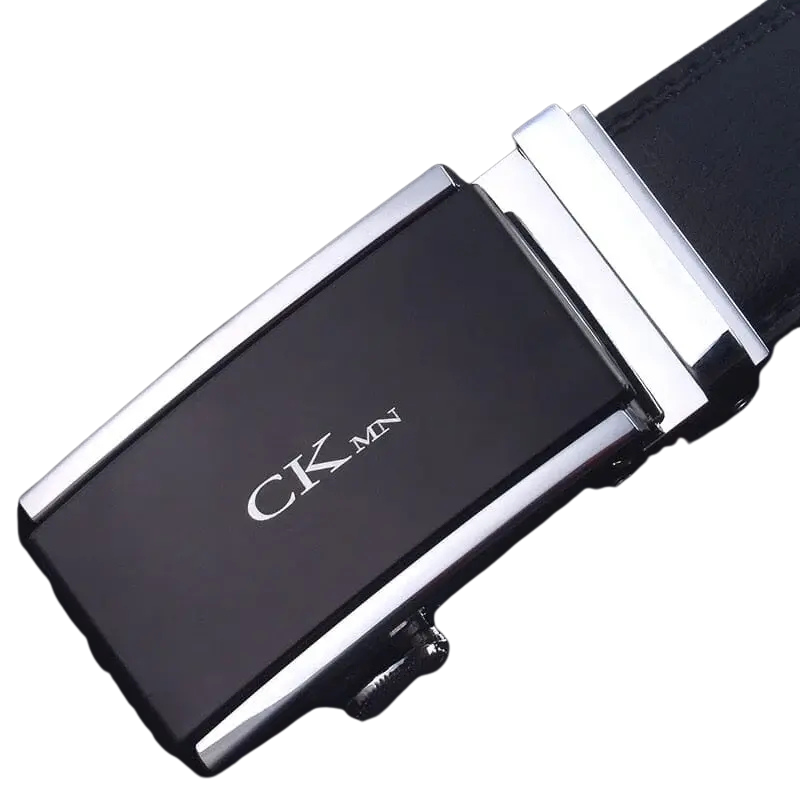 Cinto de Couro Masculino de Fivela Automática CKMN