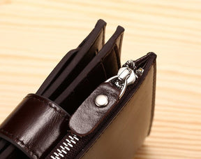 Carteira Masculina de Couro Manbag Romenzi RZ478