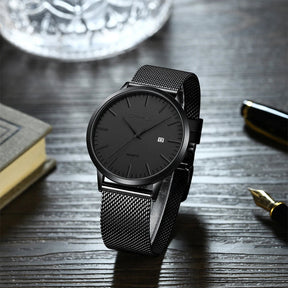 Relógio Masculino Ultra Fino CRRJU à Prova D'Água