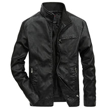 Jaqueta Masculina De Inverno Motoqueiro Gola Em Pé - Promoção de Inverno 2025