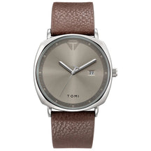 Relógio Masculino de Quartzo com Pulseira de Couro e Calendário