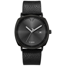 Relógio Masculino de Quartzo com Pulseira de Couro e Calendário