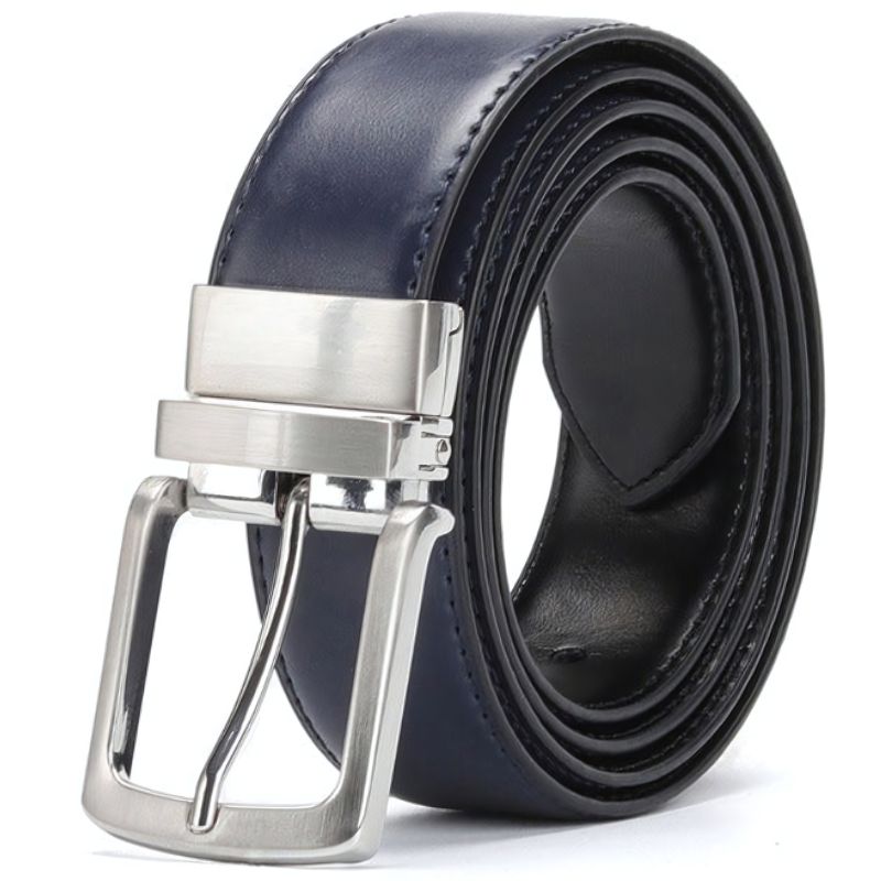 Cinto Social Masculino de Couro Romenzi Noir RZ463