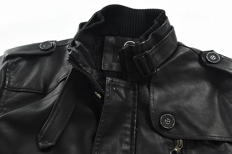 Jaqueta Longa de Couro Masculina Romenzi RZ118