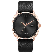 Relógio Masculino de Quartzo com Pulseira de Couro e Calendário