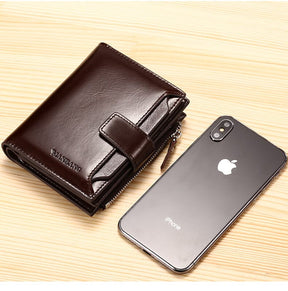 Carteira Masculina de Couro Manbag Romenzi RZ478