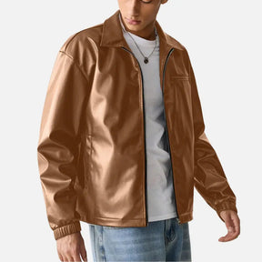 Jaqueta de Couro Masculina Romenzi RZ028