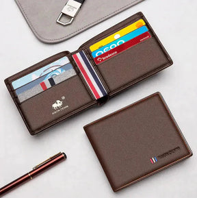 Carteira Masculina de Couro Bison